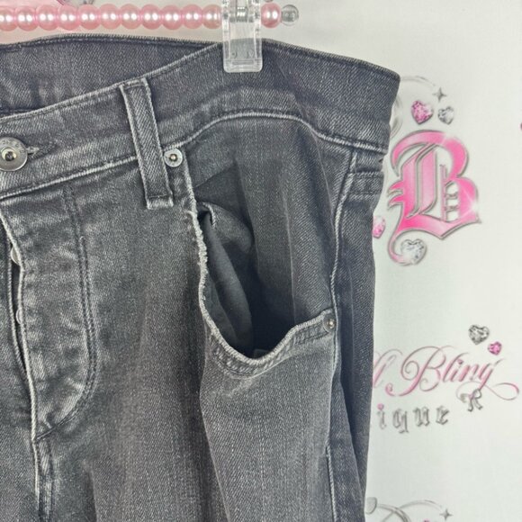 rag & bone jeans bottoms pants rips Black Distressed Skinny leg standard issue - Picture 6 of 15